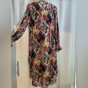 Anthropologie floral dress size large